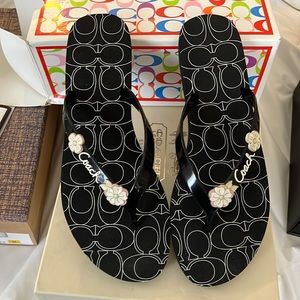 New Coach Cosma Jelly flip flops size 9 M